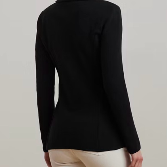 Black Blazer with Button Detail - Picture 2 of 10